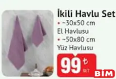 İKİLİ HAVLU SET fiyat ve kampanya bilgisi